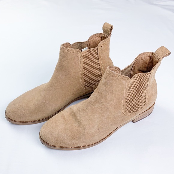 Toms Shoes - Tom's Toffee Ella Suede Chelsea Ankle Boots